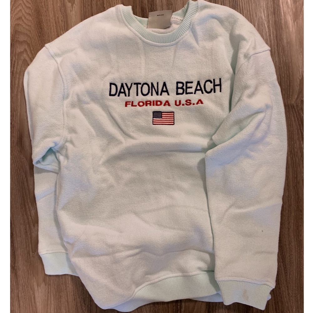 Light Blue Crewneck Towel Sweatshirt